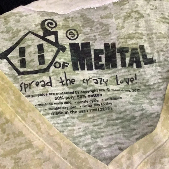 House of Mental Heart Breaker V-Neck Tee Size Small Made in USA - Picture 4 of 4